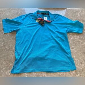Bugatchi Vibrant Caesar’s Blue Polo Shirt